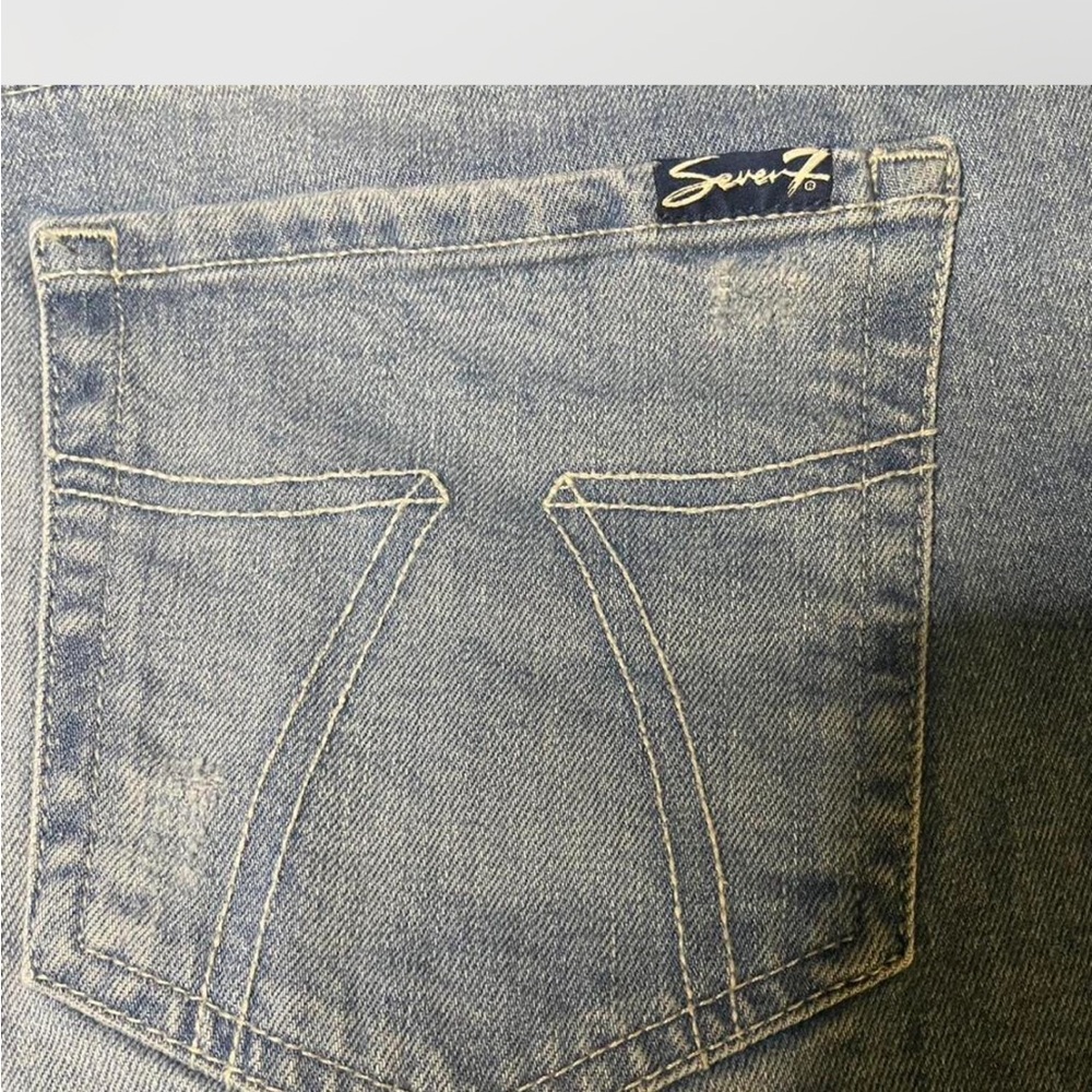 💰SALE 
Seven7 Women's Light Stone Washed Boot Cut Jeans 16W - Picture 3 of 8